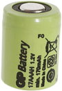 1/3 AAA akku NiMH 1,2V 170 mAh, Flat-Top, GP 2. bélyegkép