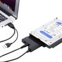 Merevlemez átalakító, 1x USB 2.0 dugó A - 1x SATA kombi dugó, 7+15 pólus, 0,3 m, fekete, Renkforce 2. bélyegkép