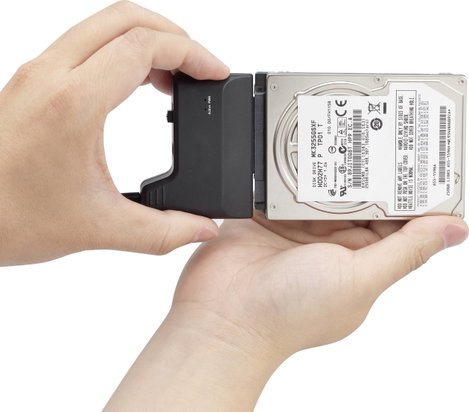 Merevlemez átalakító, 1x USB 2.0 dugó A - 1x SATA kombi dugó, 7+15 pólus, 0,3 m, fekete, Renkforce 6. kép