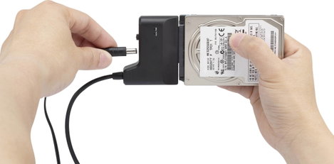 Merevlemez átalakító, 1x USB 3.0 dugó A - 1x SATA kombi dugó, 7+15 pólus, 0,3 m, fekete, Renkforce 7. kép