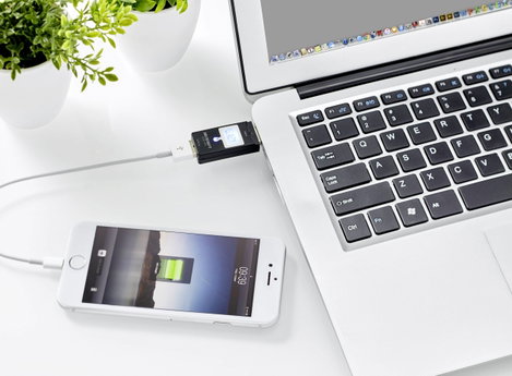 USB töltő adapter és töltés ellenőrző, Smart készülékekhez VOLTCRAFT SCA-100 4. kép