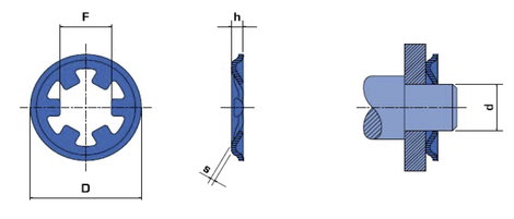 Szorító lap, tengely Ø: 4 mm, 20 db, Reely 2. kép