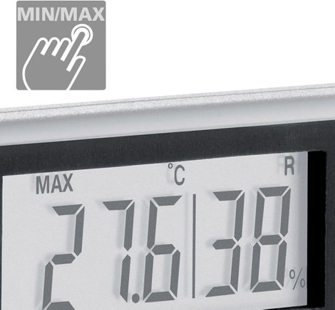 Levegő hőmérséklet és páratartalom mérő higrométer Laserliner ClimaPilot 082.034A 6. kép