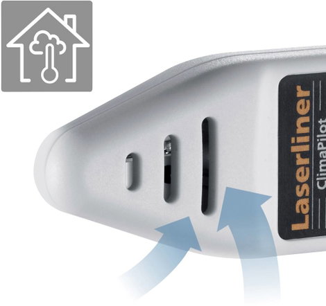 Levegő hőmérséklet és páratartalom mérő higrométer Laserliner ClimaPilot 082.034A 7. kép