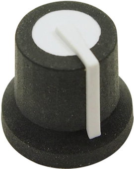 Cliff CL170822BR CL170822BR Forgatógomb Fekete, Fehér (Ø x Ma) 16.8 mm x 14.5 mm 1 db
