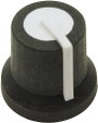 Cliff CL170822BR CL170822BR Forgatógomb Fekete, Fehér (Ø x Ma) 16.8 mm x 14.5 mm 1 db bélyegkép