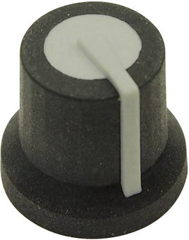 Cliff CL170825BR CL170825BR Forgatógomb Fekete, Szürke (Ø x Ma) 16.8 mm x 14.5 mm 1 db