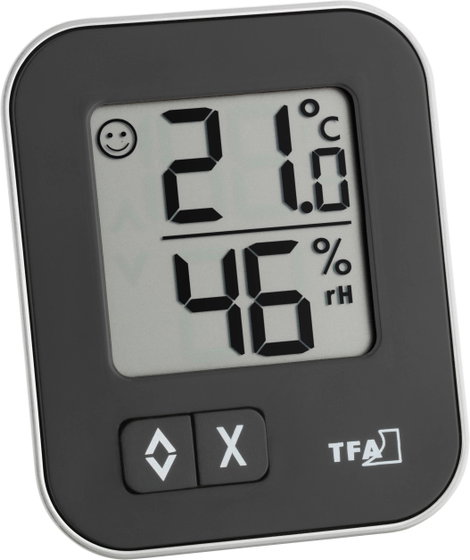 Levegő hőmérséklet és páratartalom mérő higrométer TFA MOXX 30.5026.01 2. kép
