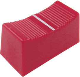 Tolópotméter gomb, Piros (H x Sz x Ma) 23 x 11 x 11 mm Cliff CP3275 1 db