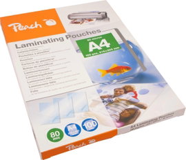 Lamináló fólia DIN A4 80 mikron fényes 100 db Peach