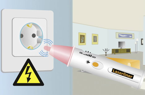 Érintés nélküli feszültségvizsgáló multiteszter Laserliner AC-Check 083.008A 3. kép