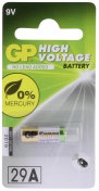 29A alkáli elem, távirányító elem, 9V 20 mAh, GP Super A29, E29A, V29PX, V29GA, V29A, L721, MN29, GP 3. bélyegkép