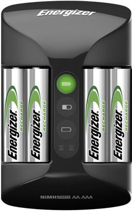 Ceruza (AA), mikroceruza (AAA) akkutöltő NiMH akkukhoz, 4db 2000 mAh Energizer akkuval Energizer Pro