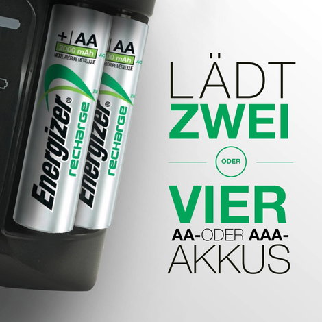 Ceruza (AA), mikroceruza (AAA) akkutöltő NiMH akkukhoz, 4db 2000 mAh Energizer akkuval Energizer Pro 7. kép