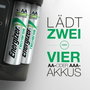 Ceruza (AA), mikroceruza (AAA) akkutöltő NiMH akkukhoz, 4db 2000 mAh Energizer akkuval Energizer Pro 7. bélyegkép
