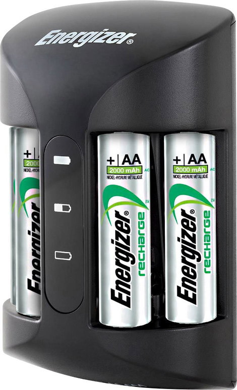 Ceruza (AA), mikroceruza (AAA) akkutöltő NiMH akkukhoz, 4db 2000 mAh Energizer akkuval Energizer Pro 9. kép