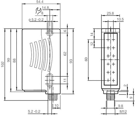 Felületi fénysorompó Pepperl & Fuchs RLG28-55/40a/73c/136 Hatótáv 0 - 4 m 2. kép