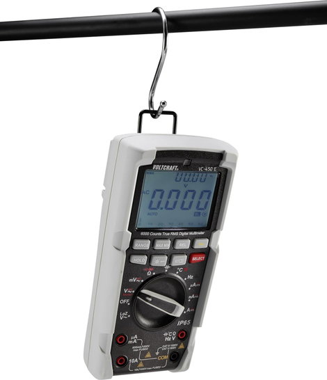 Digitális multiméter, IP65 por és vízálló True RMS mérőműszer, LED lámpával 1000V AC/DC 10A AC/DC Vo 5. kép