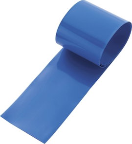 Zsugorcső akkuhoz, ragasztóanyag nélkül, kék 55 mm, 2:1 Tru Components 93014c88d