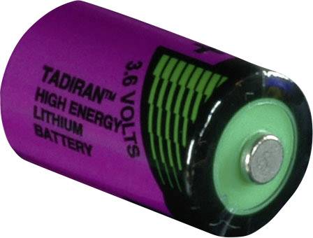 1/2 AA lítium elem, 3,6V 1100 mAh, 15 x 25 mm, Tadiran SL750/S 2. kép
