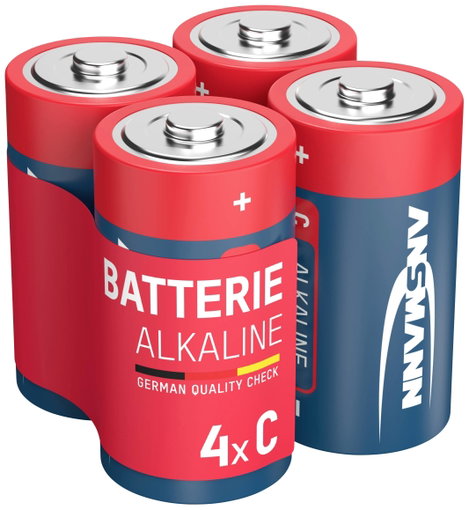 Baby elem C, alkáli mangán, 1,5V, 4 db, Ansmann LR14, LR15, C, AM2, MN1400, 814, E93, LR14N, UM2 2. kép