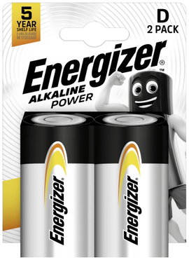 Góliát elem D, alkáli mangán, 1,5V, 2 db, Energizer Power LR20, D, AM1, XL, MN1300, 813, E95, LR20N,