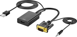 A/V átalakító, VGA+jackről HDMI-re, 1920 x 1080 pixel, SpeaKa Professional SP-VK/HD
