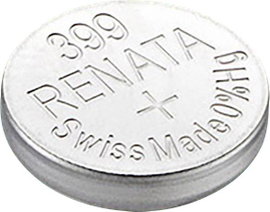 399 gombelem, ezüstoxid, 1,55V, 53 mAh, Renata R927W, SR57, SR927, SR926, V399, D399, 613, W, 280‑44
