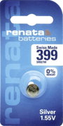 399 gombelem, ezüstoxid, 1,55V, 53 mAh, Renata R927W, SR57, SR927, SR926, V399, D399, 613, W, 280‑44 3. bélyegkép