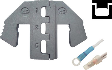 Krimpelő betét kábelsarukhoz zsugortömlő szigeteléssel/végcsatlakozóval 0.5 - 6 mm² TOOLCRAFT 142337 2. kép
