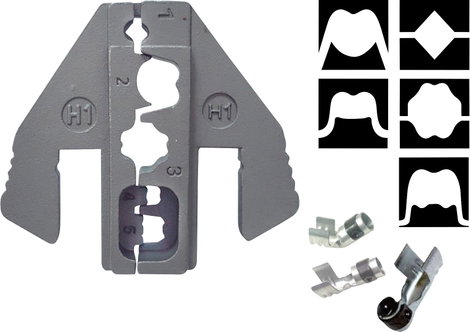 Krimpelő betét gyújtógyertya csatlakozó krimpeléshez max.1 mm² TOOLCRAFT 1423409 2. kép