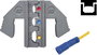 Krimpelő betét szigetelt dugaszolt csatlakozókhoz 0.5 - 6 mm² TOOLCRAFT 1423367 2. bélyegkép
