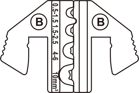 Krimpelő betét szigetelt kábelsarukhoz, 1.5 - 10 mm² TOOLCRAFT 1423376 2. kép