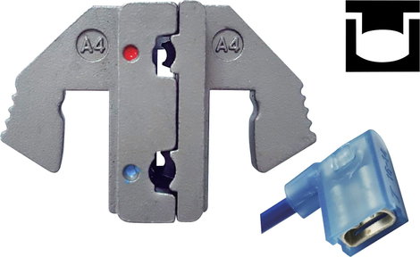 Krimpelő betét szigetelt laposérintkezős hüvelyekhez, hajlított, 0.5 - 2.5 mm² TOOLCRAFT 1423369 2. kép