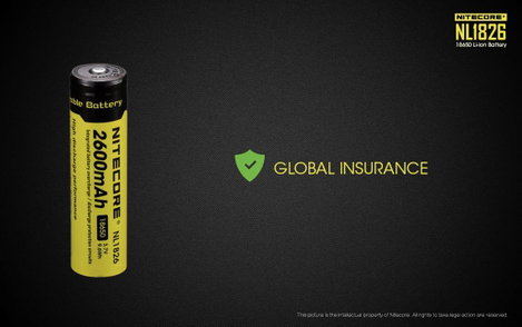 NiteCore NL1826 Speciális akku 18650 Lítiumion 3.7 V 2600 mAh 2. kép