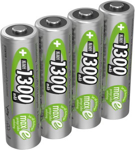 Ceruza akku AA, NiMH, 1,2V 1300 mAh, 4 db, Ansmann maxE LR06, AA, LR6, AAB4E, AM3, 815, E91, LR6N