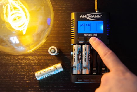 Ceruza akku AA, NiMH, 1,2V 2500 mAh, 4 db, Ansmann maxE LR06, AA, LR6, AAB4E, AM3, 815, E91, LR6N 5. kép