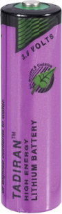 AA lítium ceruzaelem, 3,6V 2200 mAh, 14,7 x 50,5 mm, Tadiran SL760/S bélyegkép