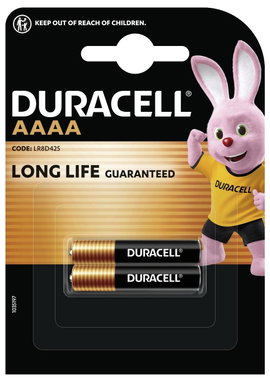 Miniceruza elem AAAA, 1,5V 600 mAh, 2 db, Duracell Ultra LR8, LR8D425, R8D425, LR61, E96, MX2500, V4