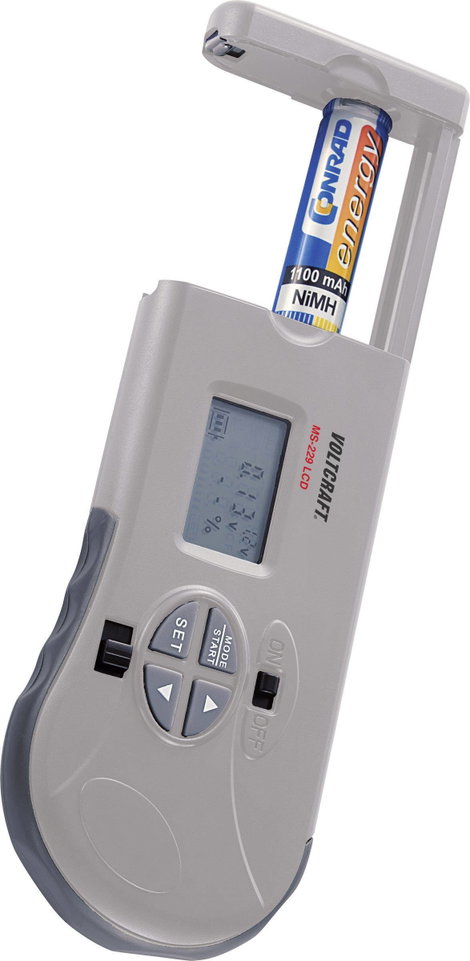 Elemvizsgáló készülék MS-229 LCD + Conrad Energy alkáli ceruzaelem készlet, 24 db, Voltcraft 5. kép