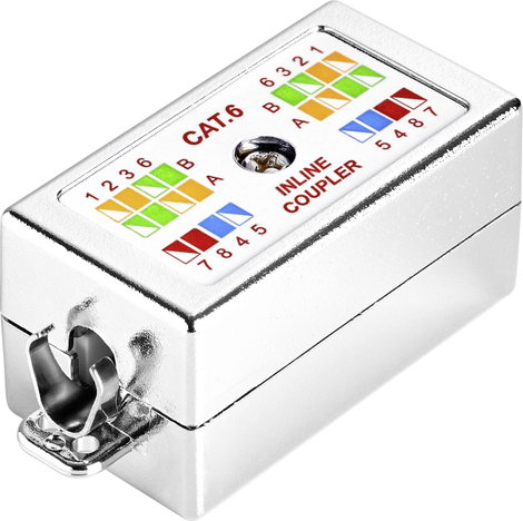 Csatlakozó doboz CAT 6-hoz, szerszámmentes szerelés, renkforce 2. kép