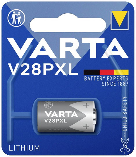 V28PXL alkáli elem, fotóelem, 6V 170 mAh, Varta Professional V28PXL