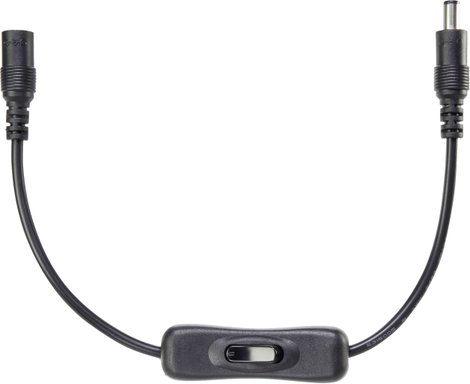 Hálózati adapterkábel, beépített billenőkapcsolóval 5.5/2.1 mm 0.32 m Voltcraft 93038c216