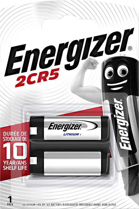 2CR 5 fotóelem, lítium, 6V 1500 mAh, Energizer EL2CR5, KL2CR5, EL2CR5BP, RL2CR5, DL245, DL345, 2CR5M 9. kép
