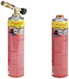 Rothenberger forrasztólámpa, keményforrasztó készlet 2db gázpalackkal 650 °C-ig Rothenberger Industr