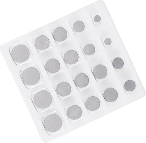 Lítium gombelem készlet, 20 db, Conrad Energy 2xCR1025/CR1620/CR1632/CR2016/CR2430/CR2450, 4xCR2025/ 2. kép