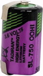 1/2 AA lítium elem, forrasztható, 3,6V 1100 mAh, forrfüles, 14,7 x 25,2 mm, Tadiran SL750/T bélyegkép