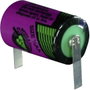 1/2 AA lítium elem, forrasztható, 3,6V 1100 mAh, forrfüles, 14,7 x 25,2 mm, Tadiran SL750/T 2. bélyegkép