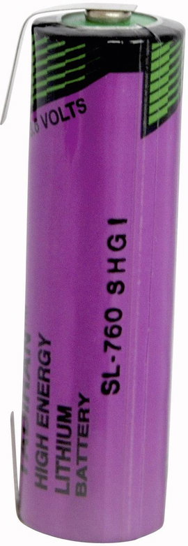 AA lítium ceruzaelem, forrasztható, 3,6V 2200 mAh, forrfüles, 14,7 x 50,5 mm, Tadiran SL760/T
