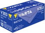 303 gombelem, ezüstoxid, 1,55V, 160 mAh, Varta SR44SW, SR44, SR1154, V303, D303, A, 280‑08, SB‑A9, R 3. bélyegkép